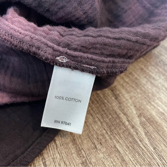 J. Jill Pure Jill Tie-Dyed Double-Cloth Tunic Top Gauzy Button Up Size Pettie S - Picture 5 of 5